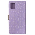 Étui Portefeuille Samsung Galaxy A41 - Lace Pattern - Violet