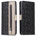 Étui Portefeuille Samsung Galaxy A52 5G, Galaxy A52s Lace Pattern - Noir