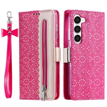 Étui Portefeuille Samsung Galaxy S23 5G Lace Pattern