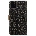 Étui Portefeuille iPhone 11 Pro Lace Pattern - Noir