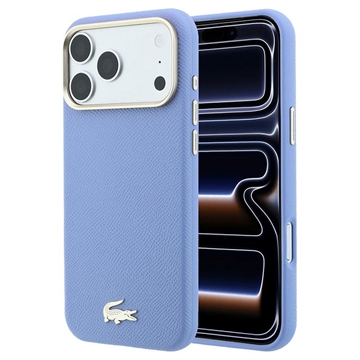 Coque iPhone 18 Pro Max Lacoste Champs Élysées - MagSafe Compatible - Bleue