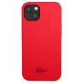 Coque iPhone 13 en Silicone Liquide Lacoste - Rouge