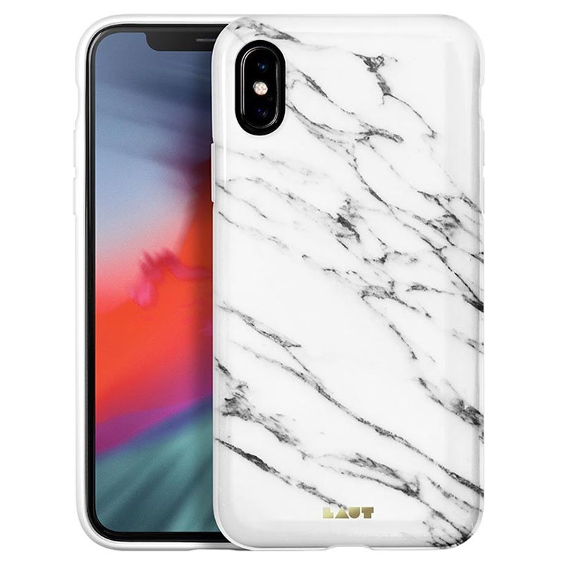 coque iphone xs max marbre blanc