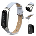 Bracelet en Cuir Xiaomi Mi Smart Band 4 - Blanc