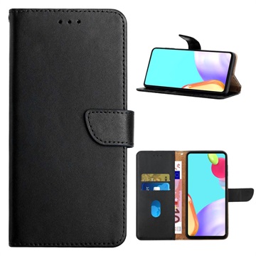 Etui Portefeuille OnePlus Nord 2T en Cuir avec Béquille - Noir