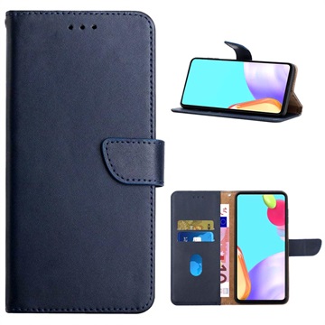 Etui Portefeuille OnePlus Nord 2T en Cuir avec Béquille - Bleu