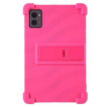 Étui Lenovo Legion Y700 (2023), Legion Tab en silicone avec béquille - Rose vif