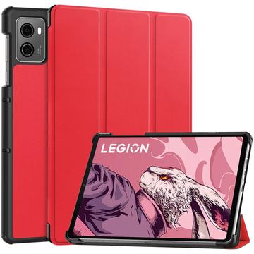 Étui à Rabat Smart Lenovo Legion Y700 (2023), Legion Tab - Série Tri-Fold - Rouge