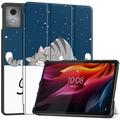 Étui à Rabat Smart Lenovo Tab K11 Plus - Série Tri-Fold - Chat