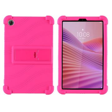 Etui en silicone Lenovo Tab K9 avec Kickstand - Rose vif
