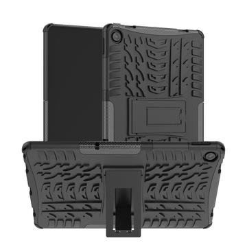 Coque Hybride Lenovo Tab M10 Plus Gen 3 Antidérapante avec Béquille - Noire