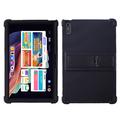 Lenovo Tab P11 Gen 2 Étui en silicone avec béquille - Noir