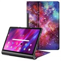 Étui à Rabat Lenovo Yoga Tab 11 avec Fonction Support - Galaxie