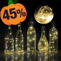 Chaîne lumineuse pour bouteille / bouchon avec chaîne lumineuse - 1m/10 LED