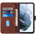 Étui Portefeuille Samsung Galaxy S22+ 5G - Série Line - Marron