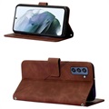 Étui Portefeuille Samsung Galaxy S22+ 5G - Série Line - Marron
