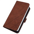 Étui Portefeuille Samsung Galaxy S22+ 5G - Série Line - Marron