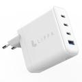 Chargeur mural Lippa 100W PD & QC GaN - 3x USB-C, USB-A - Blanc