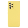 Coque Samsung Galaxy A33 5G en Silicone Liquide - Jaune