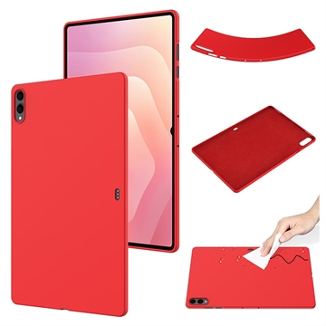 Coque Samsung Galaxy Tab S11 Ultra en silicone liquide - Rouge
