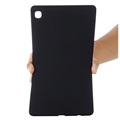 Coque Samsung Galaxy Tab A7 Lite en Silicone Liquide - Noire