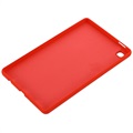 Coque Samsung Galaxy Tab A7 Lite en Silicone Liquide - Rouge