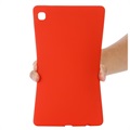 Coque Samsung Galaxy Tab A7 Lite en Silicone Liquide - Rouge