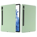 Coque Samsung Galaxy Tab S8/S7 en Silicone Liquide - Verte