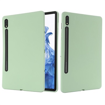 Coque Samsung Galaxy Tab S8/S7 en Silicone Liquide - Verte