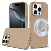 Coque iPhone 16 Pro en Silicone Liquide - Compatible MagSafe - L'or du désert