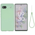 Coque Google Pixel 6a en Silicone Liquide - Vert