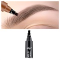 Long-Lasting Natural-Looking Eyebrow Makeup Pen - Black