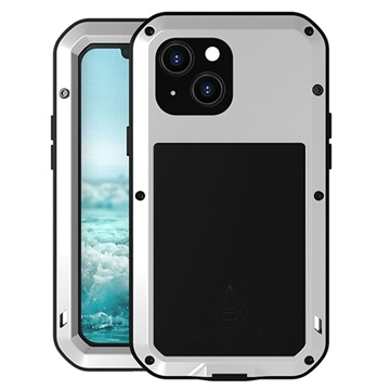 Coque Hybride iPhone 13 Mini Love Mei Powerful - Argenté