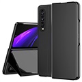 Étui à Rabat Samsung Galaxy Z Fold3 5G Luxury Mirror View - Noir