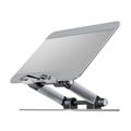 Support de téléphone pour tablette M10 Support de livre Support à double tige Support de tablette en aluminium Dock réglable Multi-Angle Riser - Argent