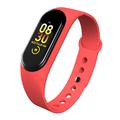 M4 Plus Bluetooth Sports Smart Watch Fitness Tracker Android IOS Smart Bracelet - Rouge