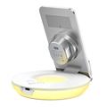 MCDODO CH-1610 MDD 15W Multifunction Wireless Charger 4 in 1 Desktop Charging Stand LED Digital Display Charging Station with Night Light Alarm Clock Functions - White (Chargeur sans fil multifonctions 4 en 1 pour le bureau)