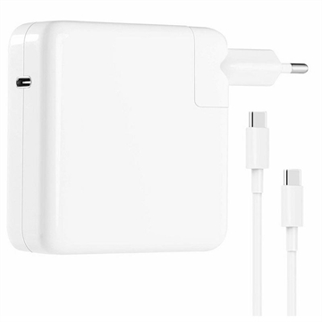 Chargeur USB-C pour MacBook Pro 16/15" - 96W - Câble USB-C - Blanc