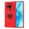 Coque Magnétique Xiaomi 12S Ultra avec Support Bague - Rouge