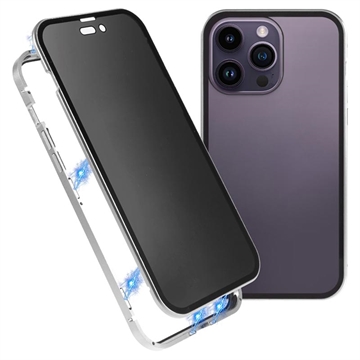 Coque Magnétique iPhone 15 Pro avec Verre Trempé de Confidentialité