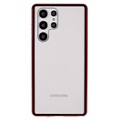 Coque Magnétique Samsung Galaxy S22 Ultra 5G avec Verre Trempé - Rouge