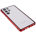 Coque Magnétique Samsung Galaxy S22 Ultra 5G avec Verre Trempé - Rouge