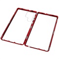 Coque Magnétique Samsung Galaxy S22 Ultra 5G avec Verre Trempé - Rouge