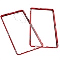 Coque Magnétique Samsung Galaxy S22 Ultra 5G avec Verre Trempé - Rouge