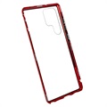 Coque Magnétique Samsung Galaxy S22 Ultra 5G avec Verre Trempé - Rouge