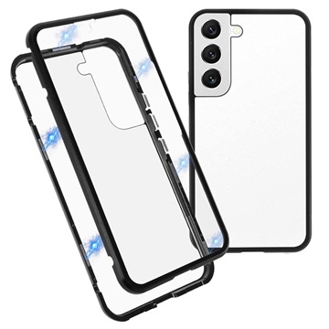 Coque Magnétique Samsung Galaxy S22 5G avec Verre Trempé - Noire