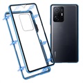 Coque Magnétique Xiaomi 11T/11T Pro avec Verre Trempé - Bleue