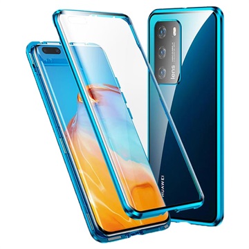 Coque Magnétique Huawei P40 avec Verre Trempé - Argenté