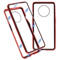 Coque Magnétique OnePlus 7T avec Verre Trempé - Rouge