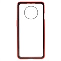Coque Magnétique OnePlus 7T avec Verre Trempé - Rouge